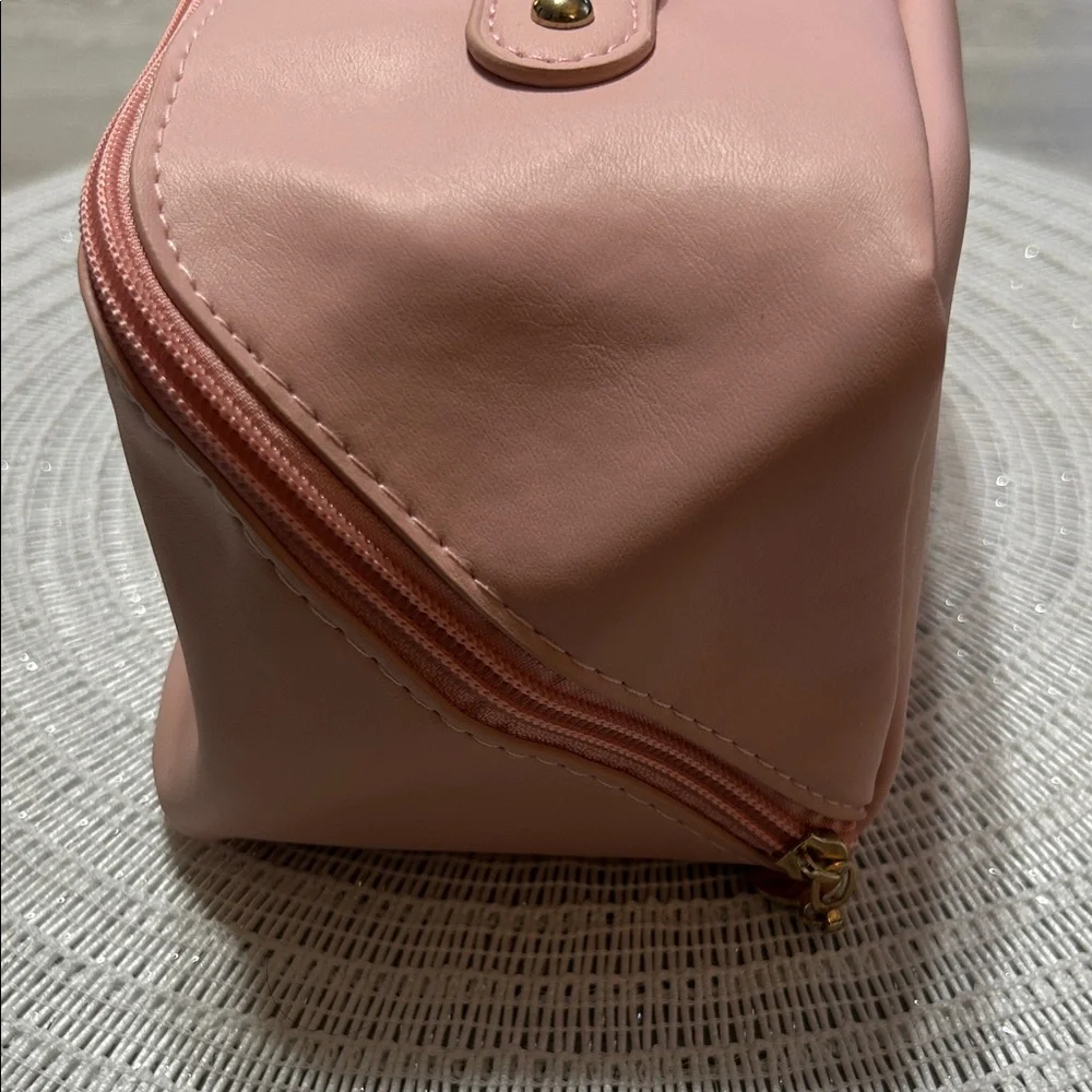 NEW Large Travel Makeup Bag - Pink or Cream